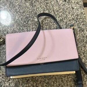 Kate Spade Blush and Navy Crossbody Bag